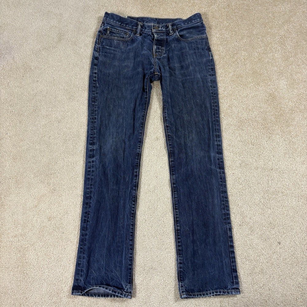 Abercrombie & Fitch Men's Low Rise Slim Straight Jeans 32x34 Vintage